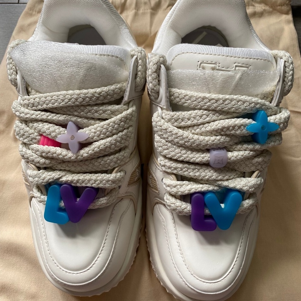 Louis Vuitton SS23 LV Trainer Maxi White 1AB8RJ Men Size US 5 NEW 100% Authentic